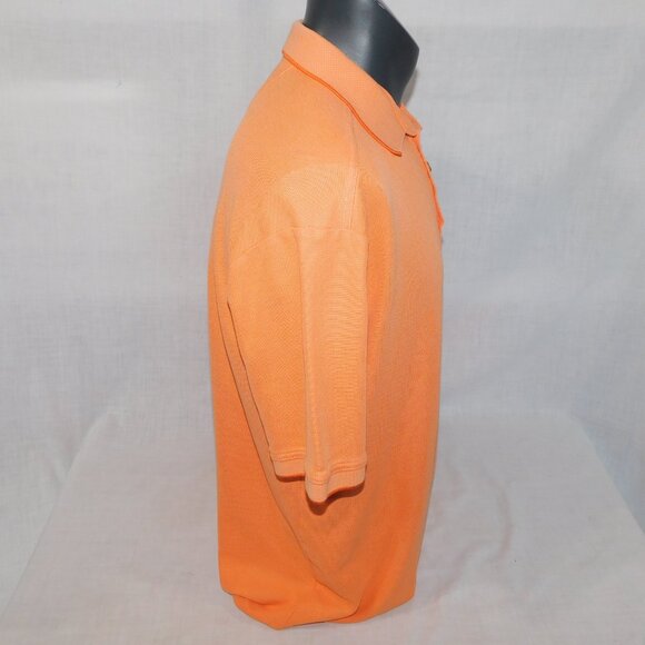 Tommy Bahama Mens L Light Orange Pique knit Short Sleeve Polo Shirt - Picture 7 of 9